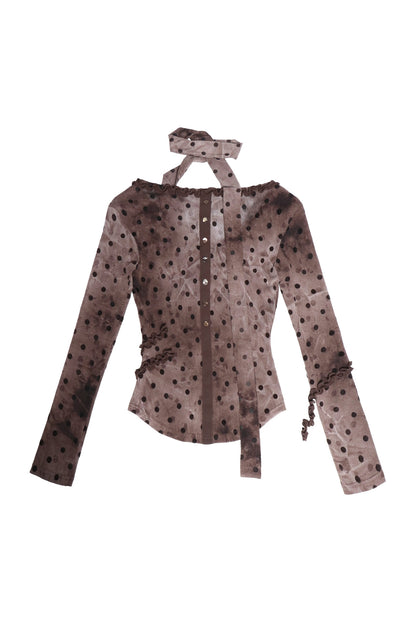 Polka Dot Long Sleeve Shirt