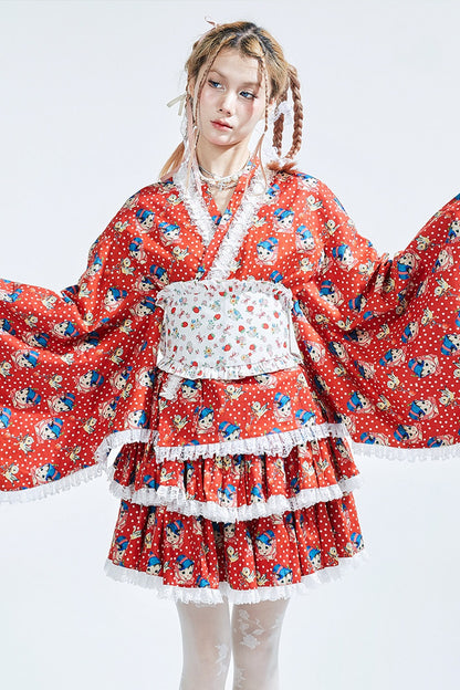 Showa Retro Lolita Half Skirt