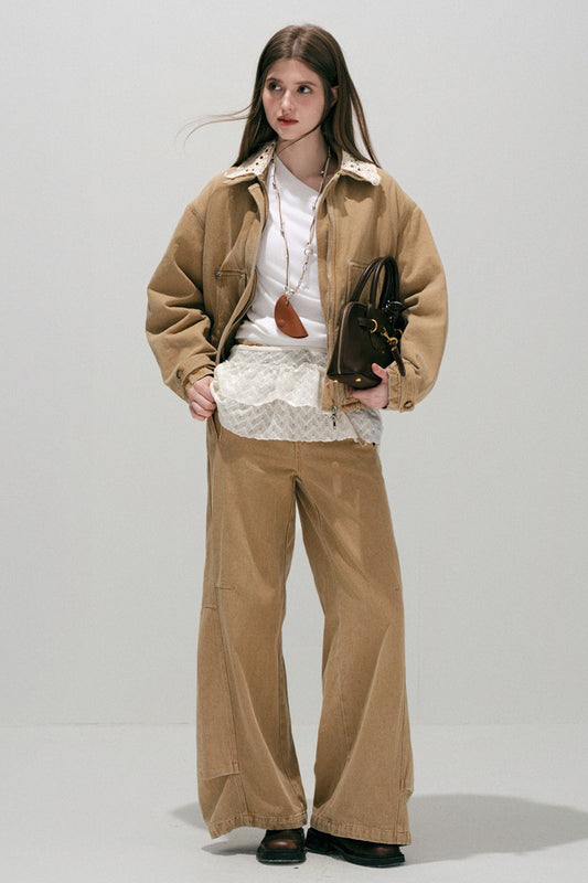 Detachable Hood Parka Jacket