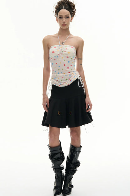 Rayon Ring A-Line Skirt