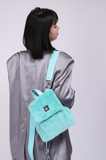 Zaino a tracolla peloso Macaron