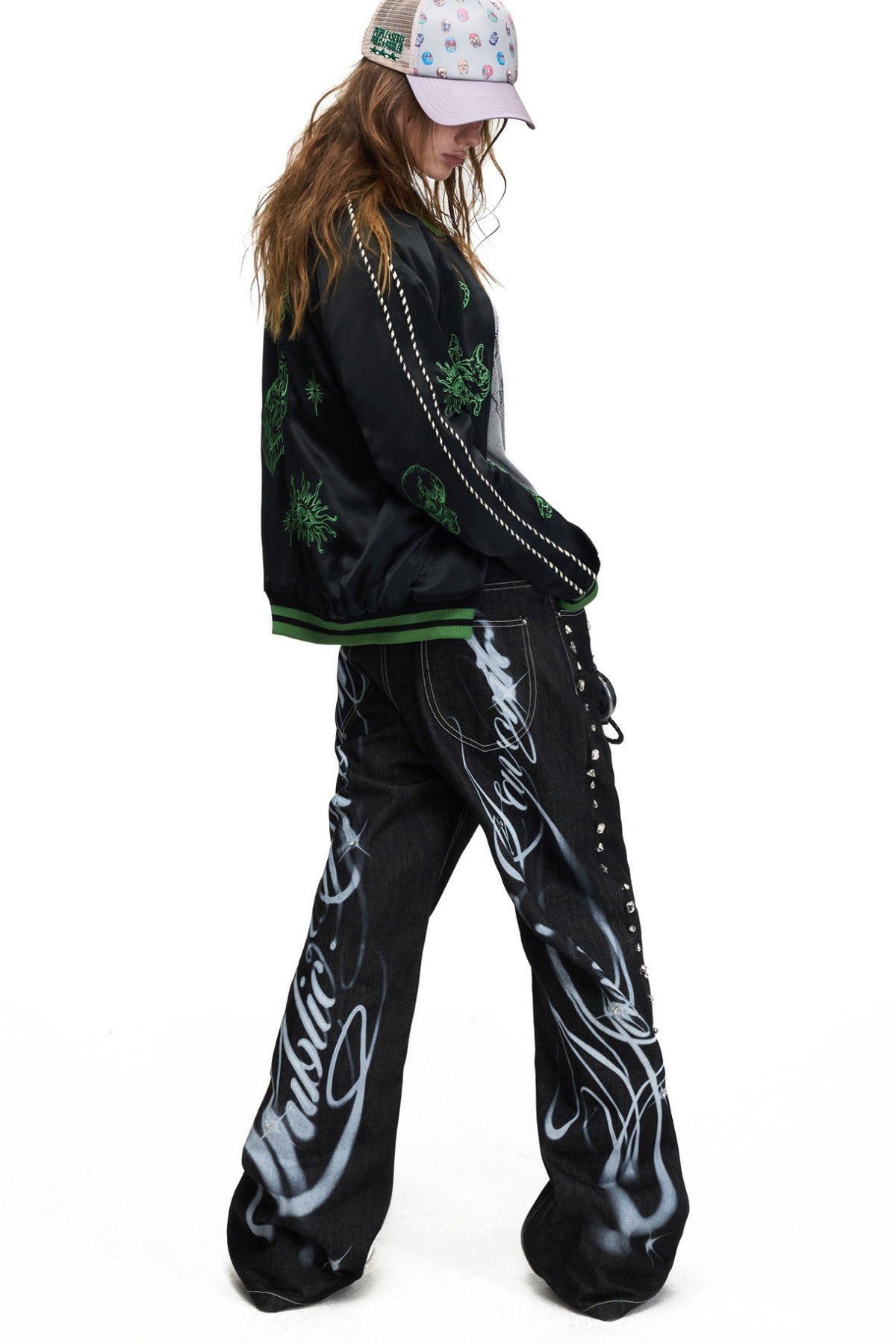 Street Style Vintage Portrait Print Jacket