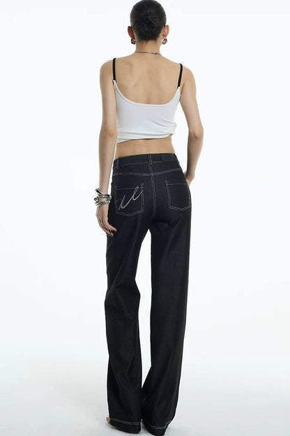 Asymmetrische Jeans aus Tencel-Denim
