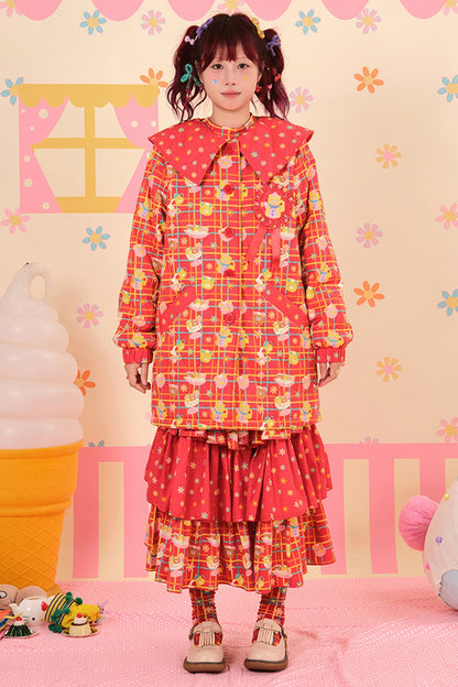 Showa Dessert Quilted Cotton Coat