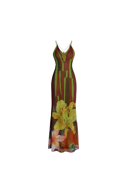 Western Vibe Slim Camisole Dress