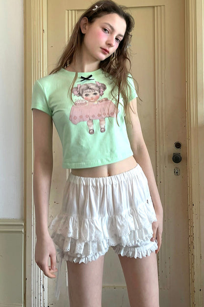 Cute Doll Short-Sleeved T-Shirt