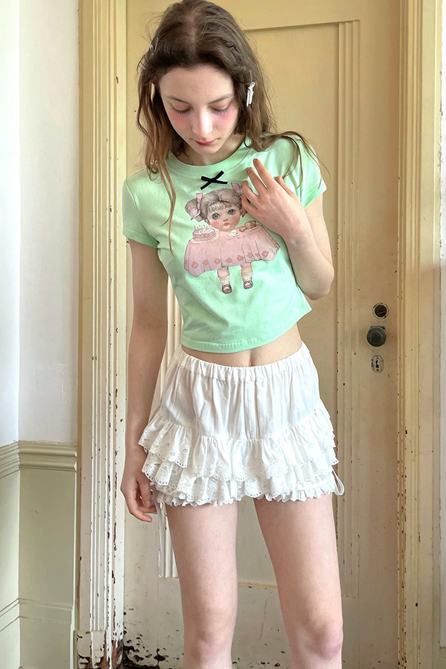 Cute Doll Short-Sleeved T-Shirt