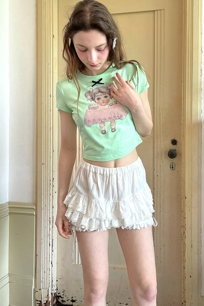 Cute Doll Short-Sleeved T-Shirt