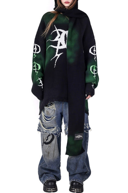Electric Moon Graffiti Blouse