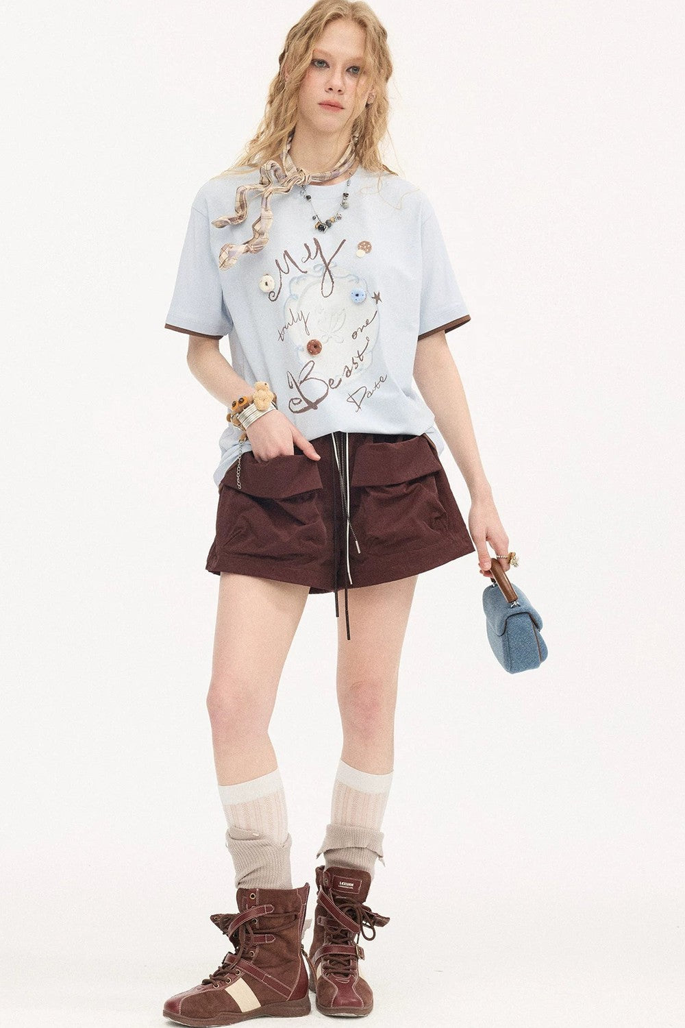 Cuffed Cargo Pants Shorts