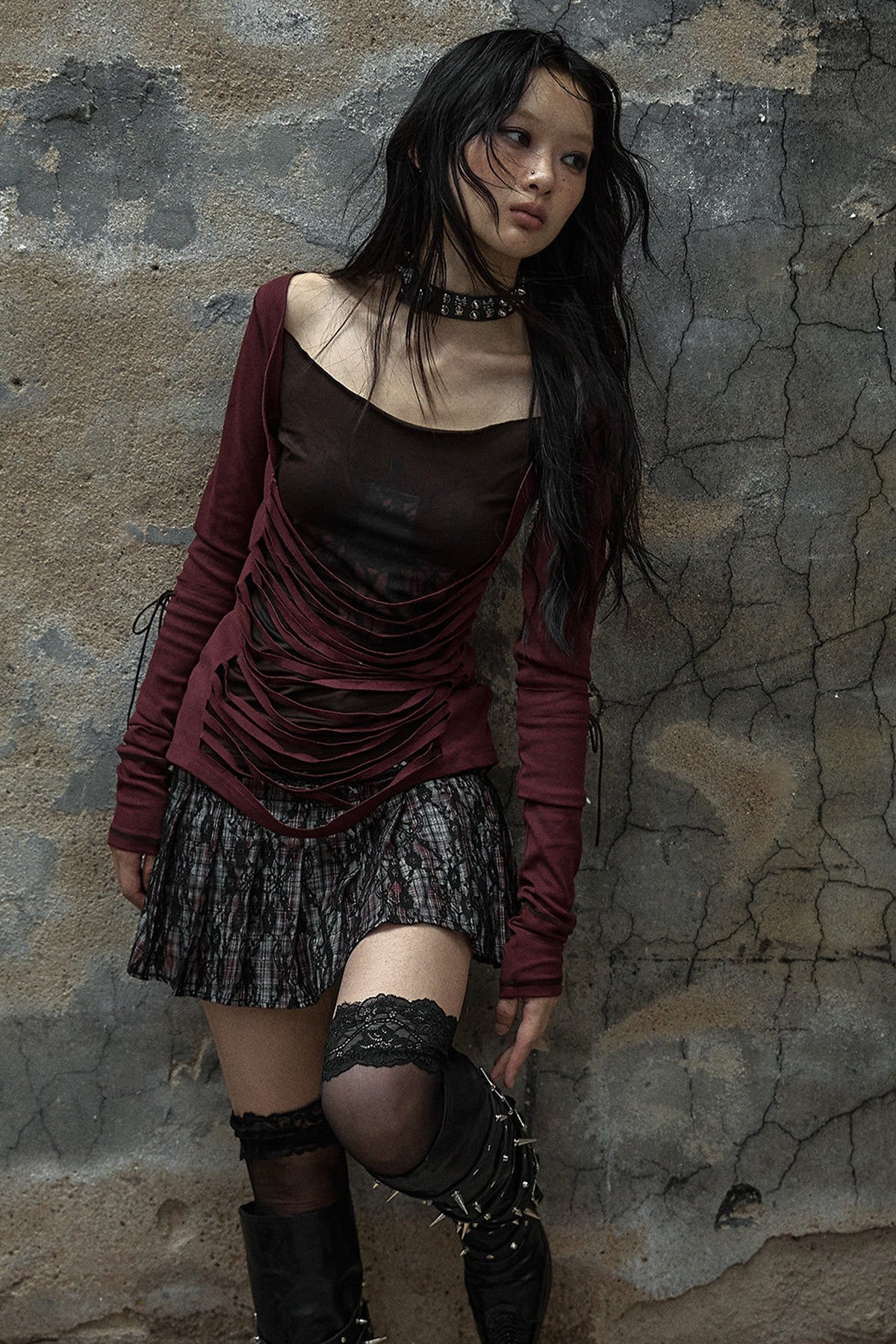 Reversible Striped Knit T-Shirt