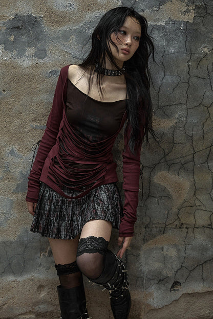 Reversible Striped Knit T-Shirt