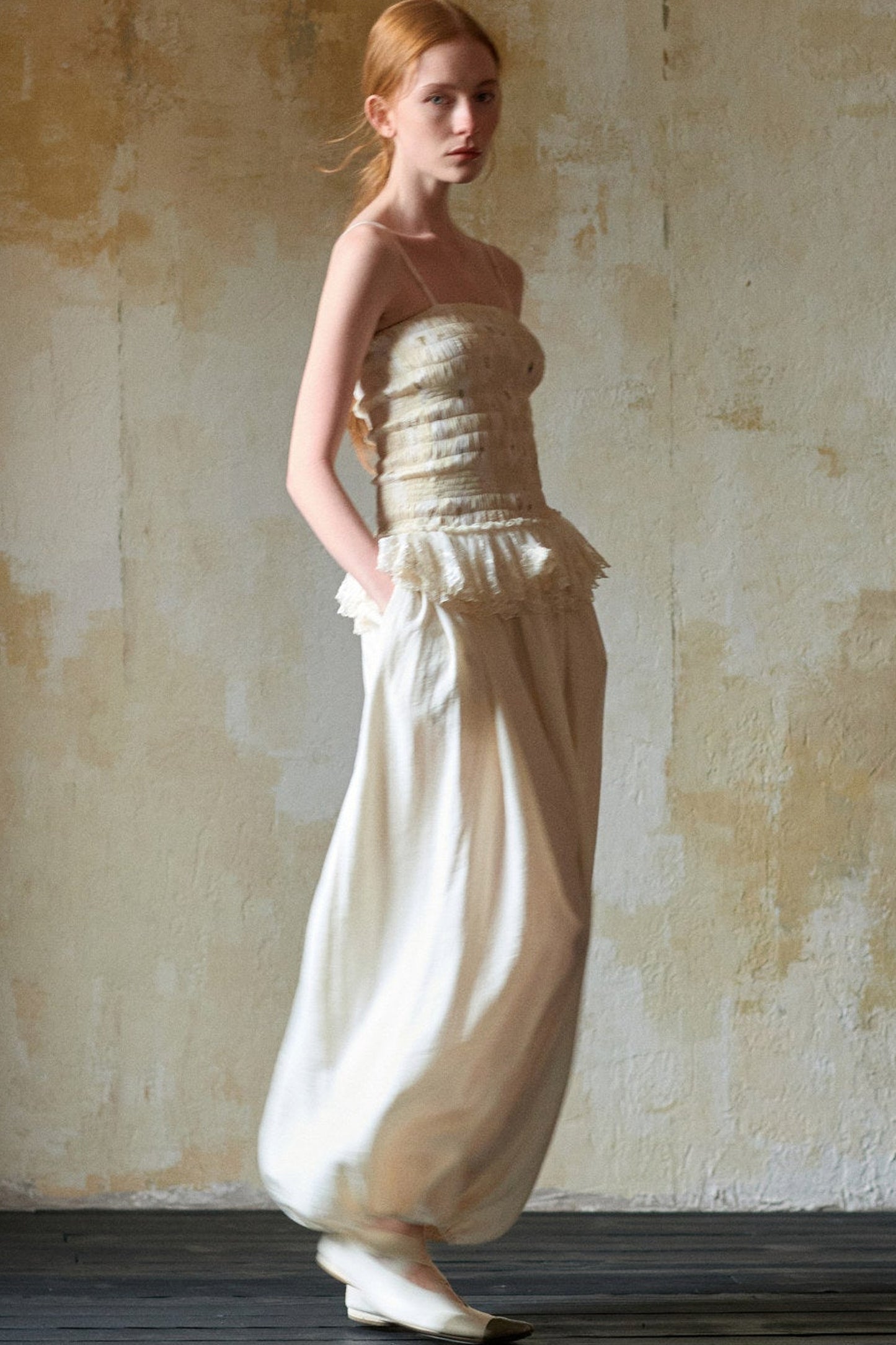 Silk Embroidered Lace Camisole