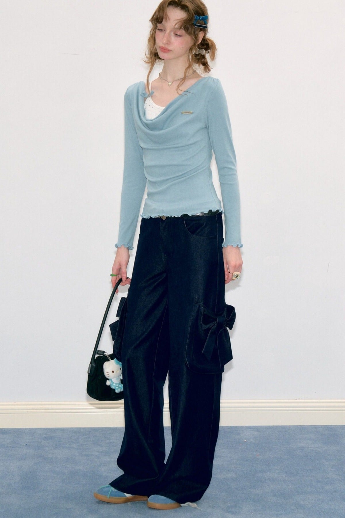 High-Waisted Wide-Leg Cargo Pants