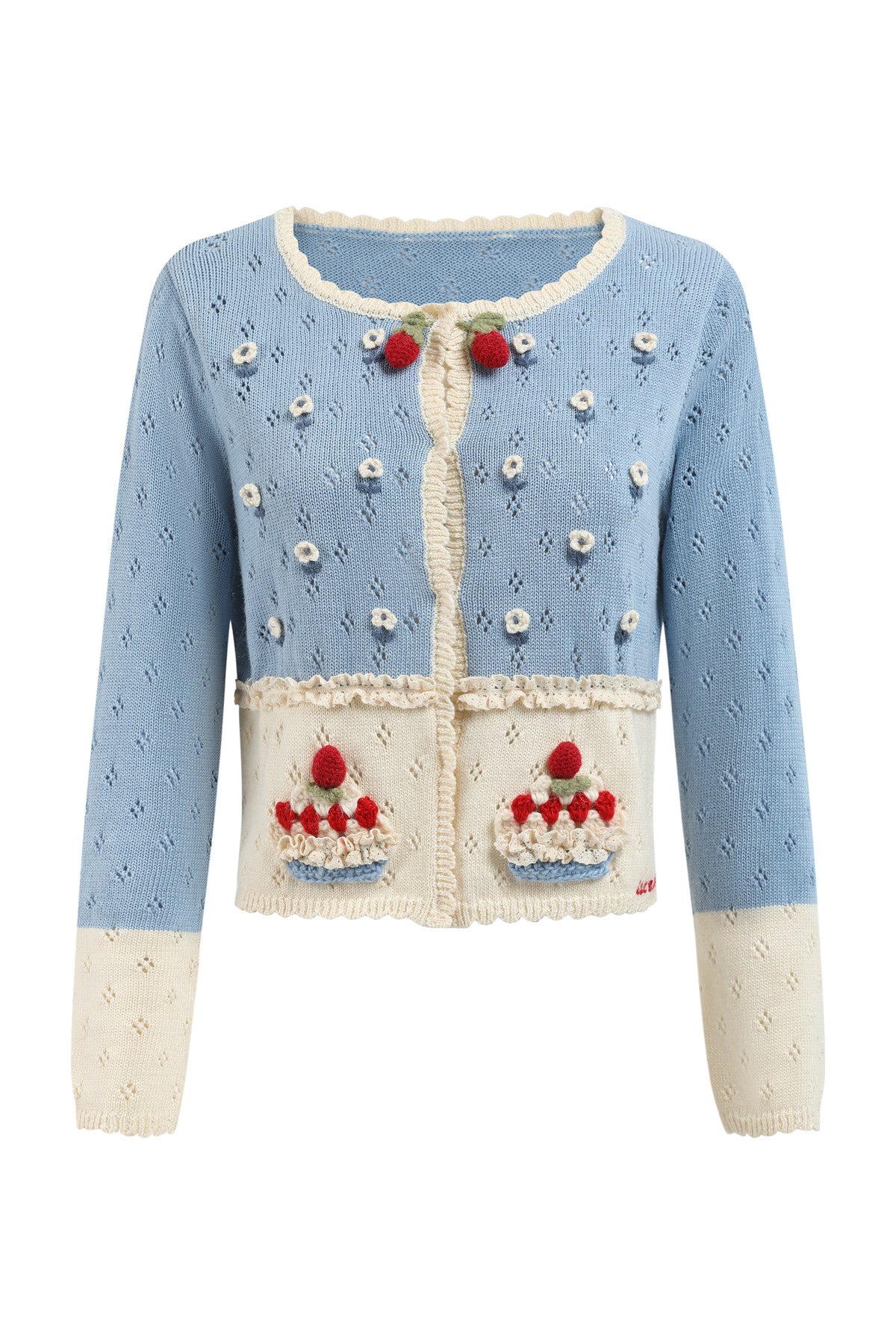 Christmas Berry Knitted Cardigan and Dress Set-Up