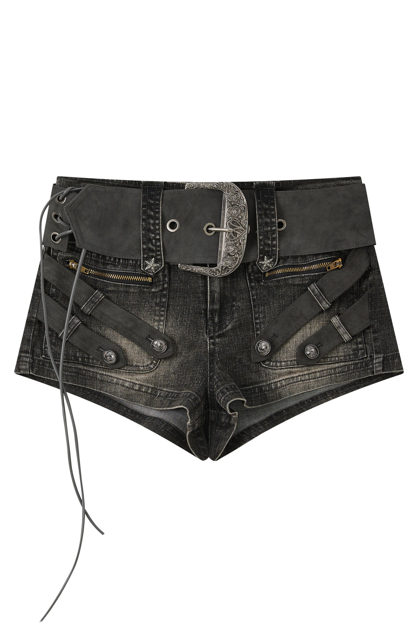 Ultra-Short Belted Summer Pants