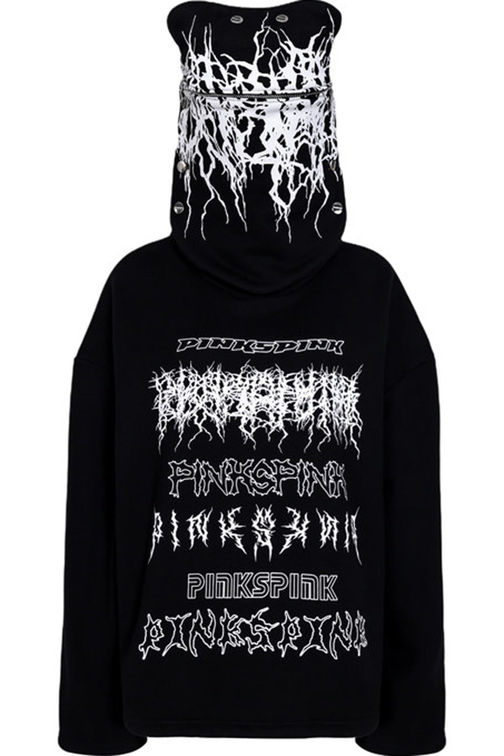 Oversized Deconstructed Mask Hoodie