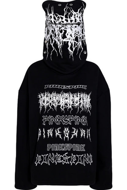 Oversized Deconstructed Mask Hoodie