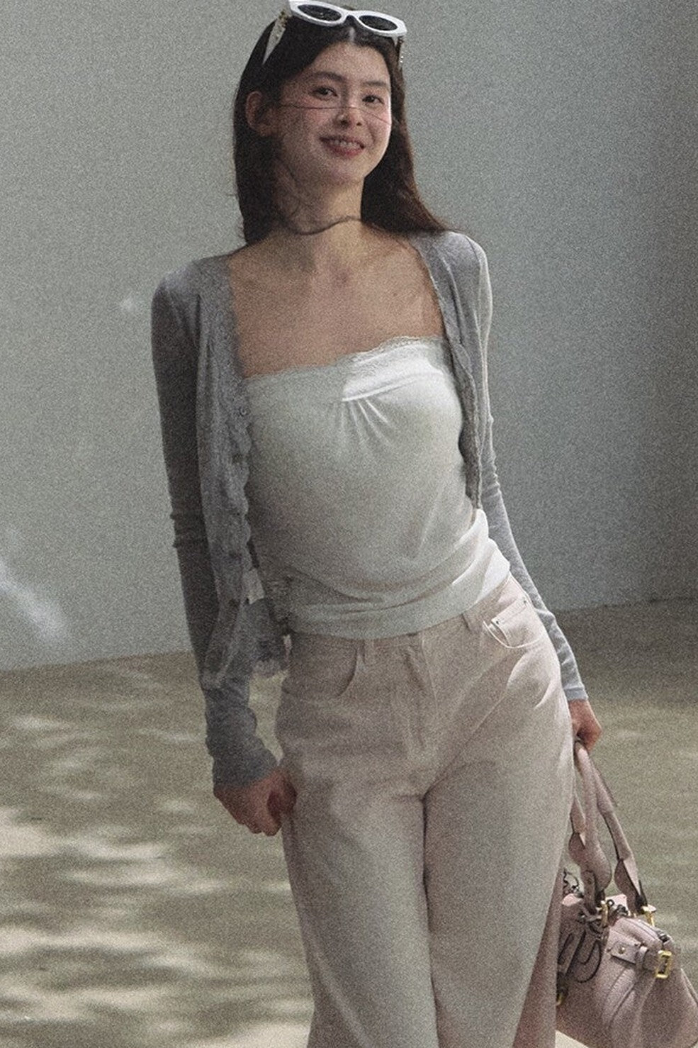 Linen Lace Off-Shoulder Top