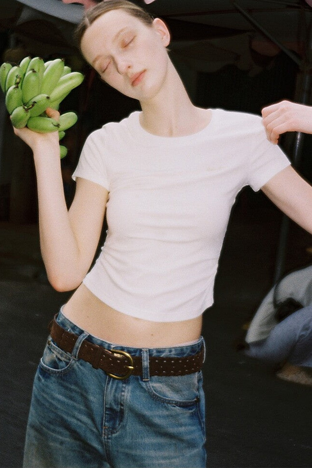 Vintage Hand-Painted Wide Leg Jeans Set