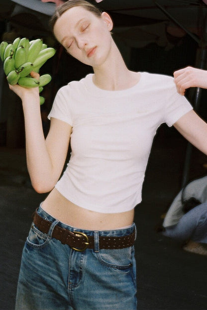 Vintage Hand-Painted Wide Leg Jeans Set