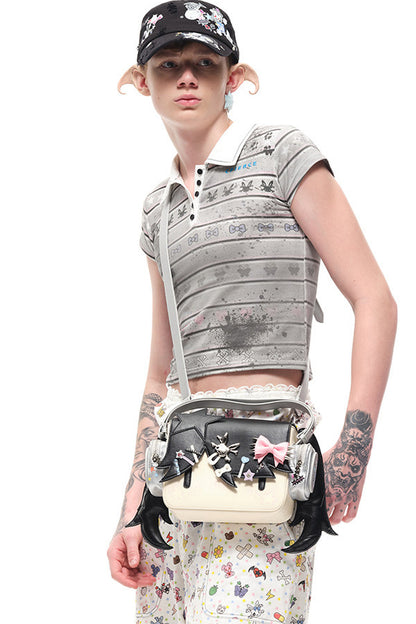 Girl Headphones Handbag Crossbody Shoulder