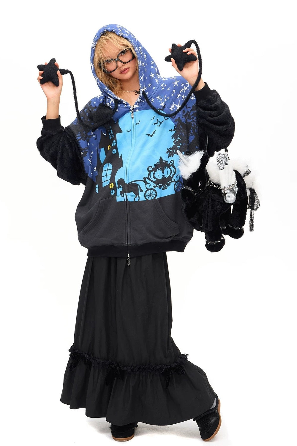 Starry Night Witch Hoodie