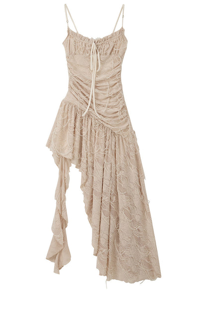 Spaghettiträger-Kleid mit Quasten