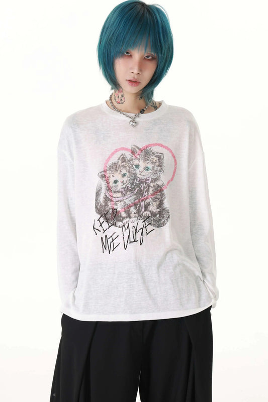 Keep Me Close Cat Side Slit Top
