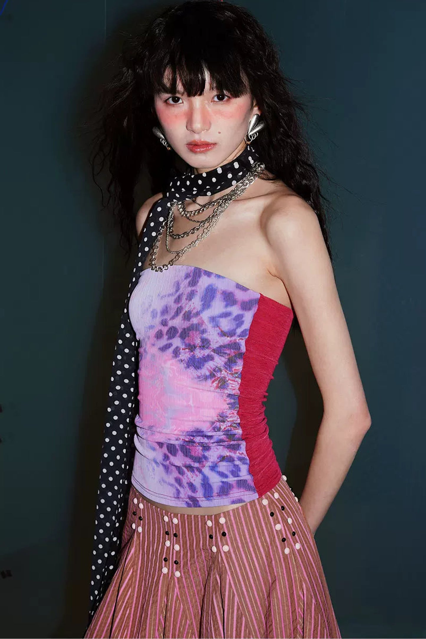 Retro Leopard Print Tube Top