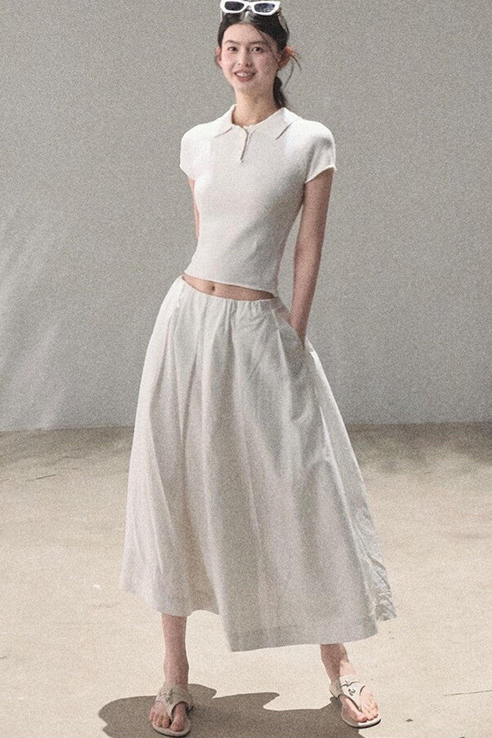Old Money Linen Polo Top