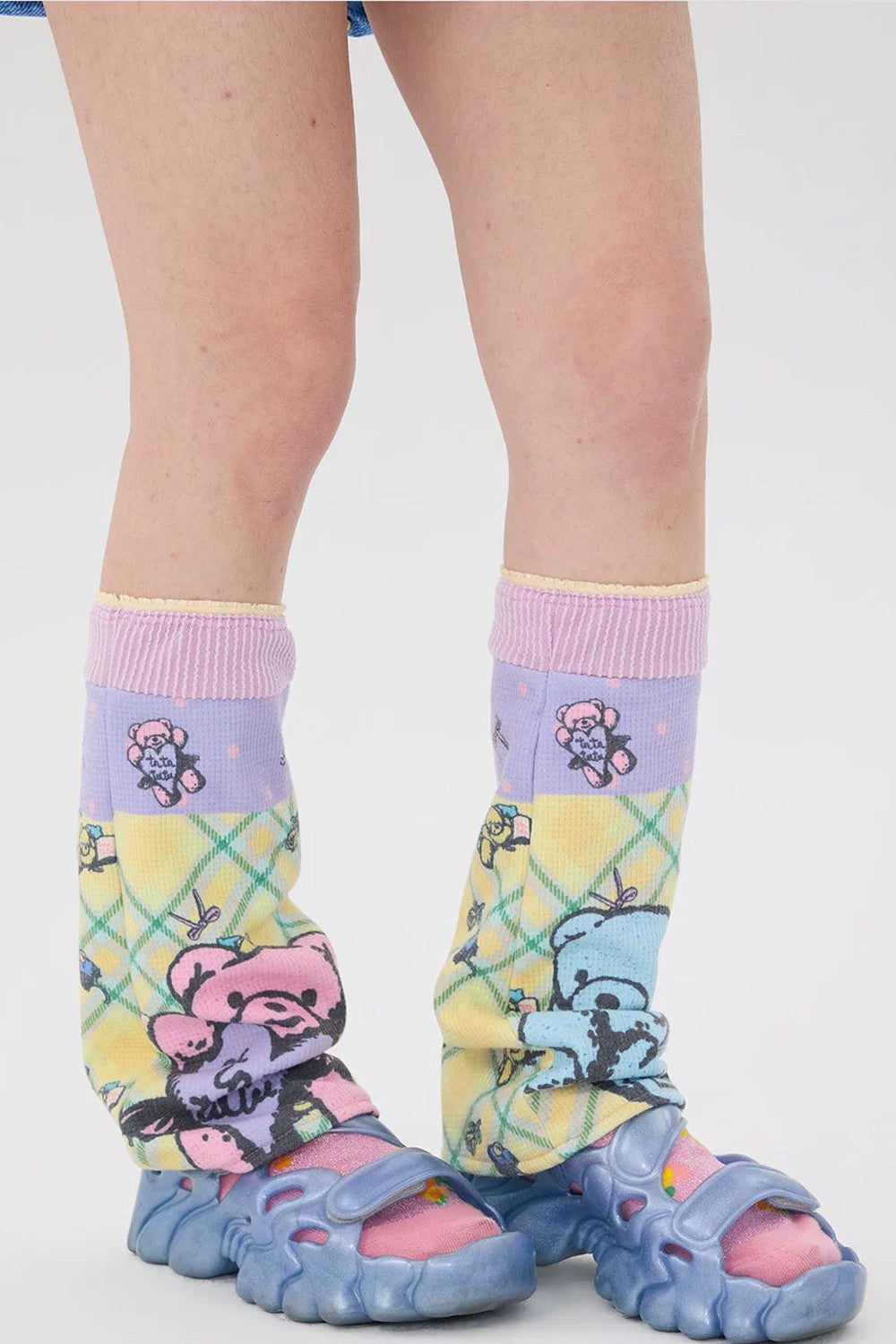Bear Print Lace Socks