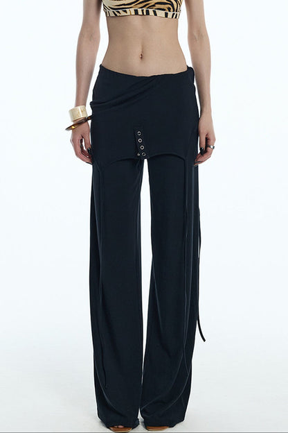 Reversible Drape Wide Leg Overalls