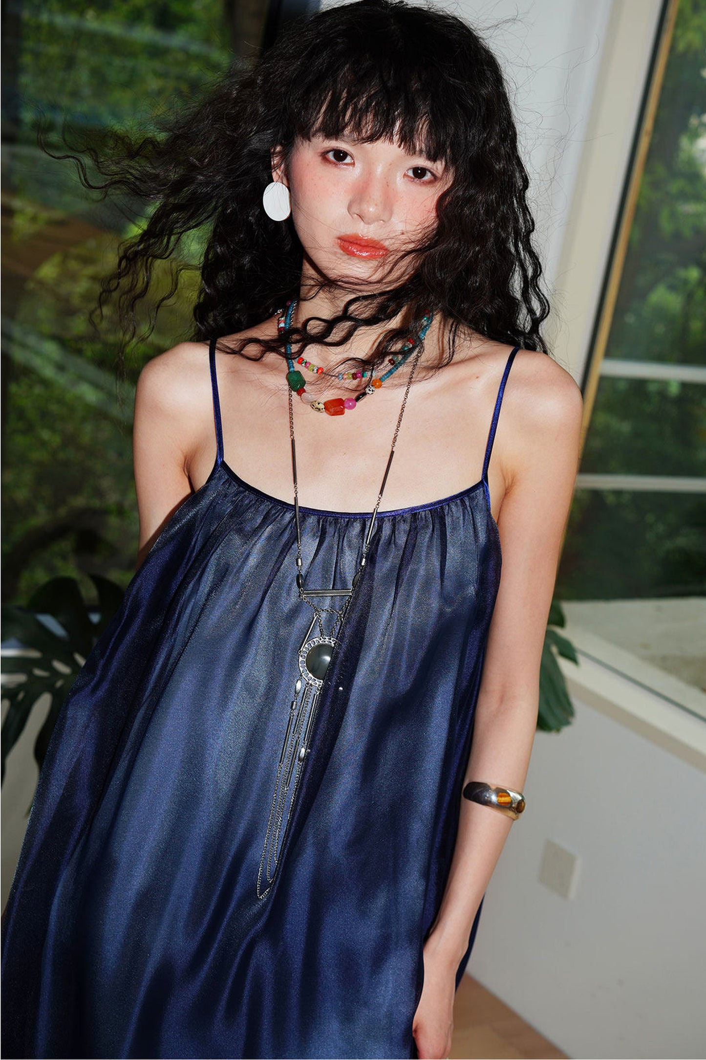 Pearlescent Gauze Dress Set