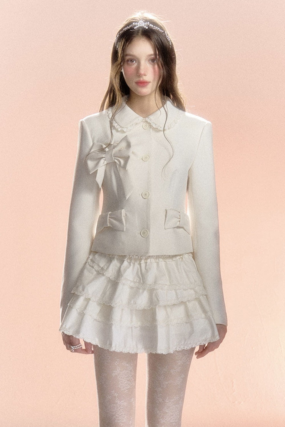Multi-Layered Asymmetrical Lace Princess Skirt
