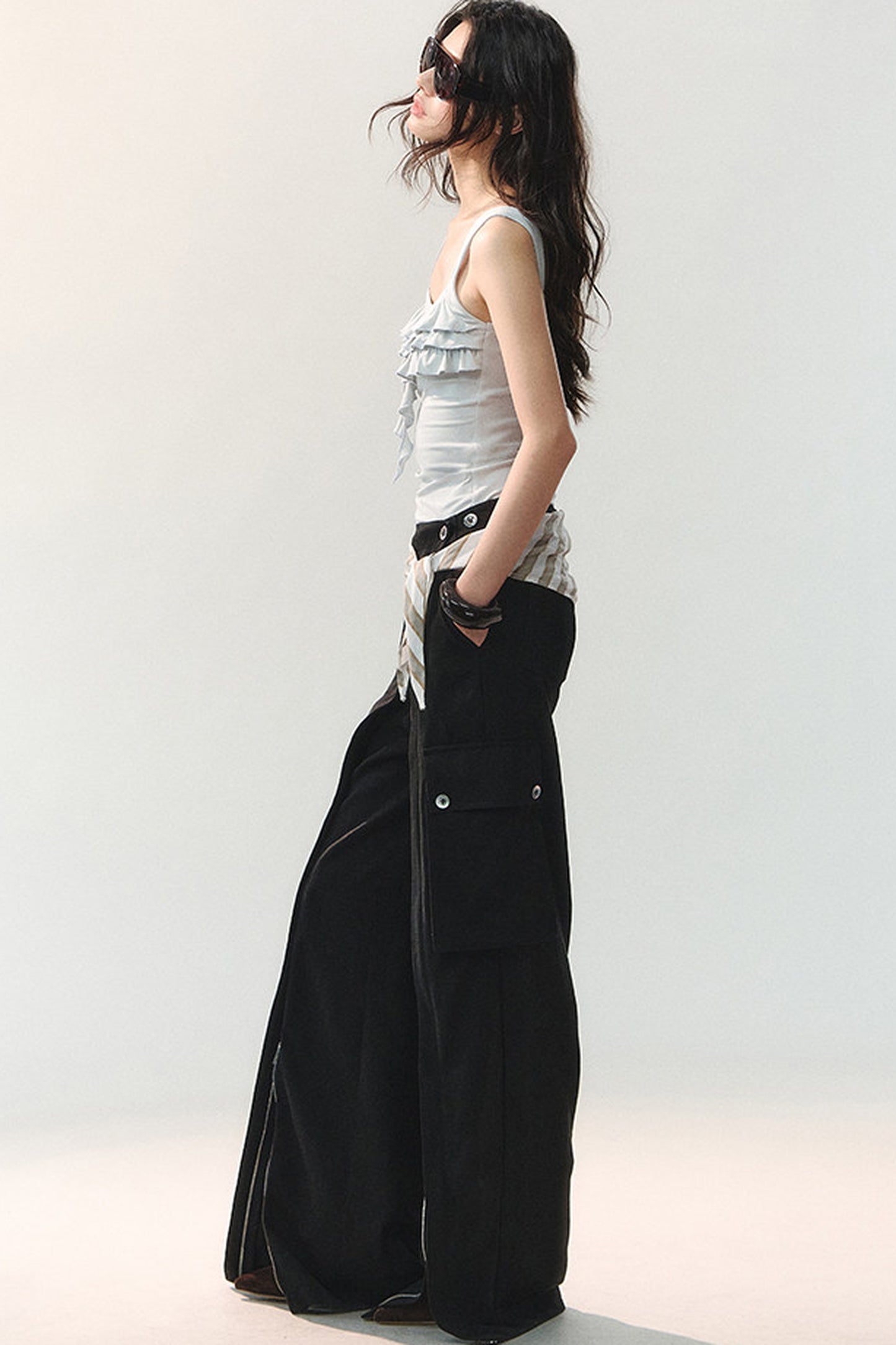 Square Neck Ruffle Camisole
