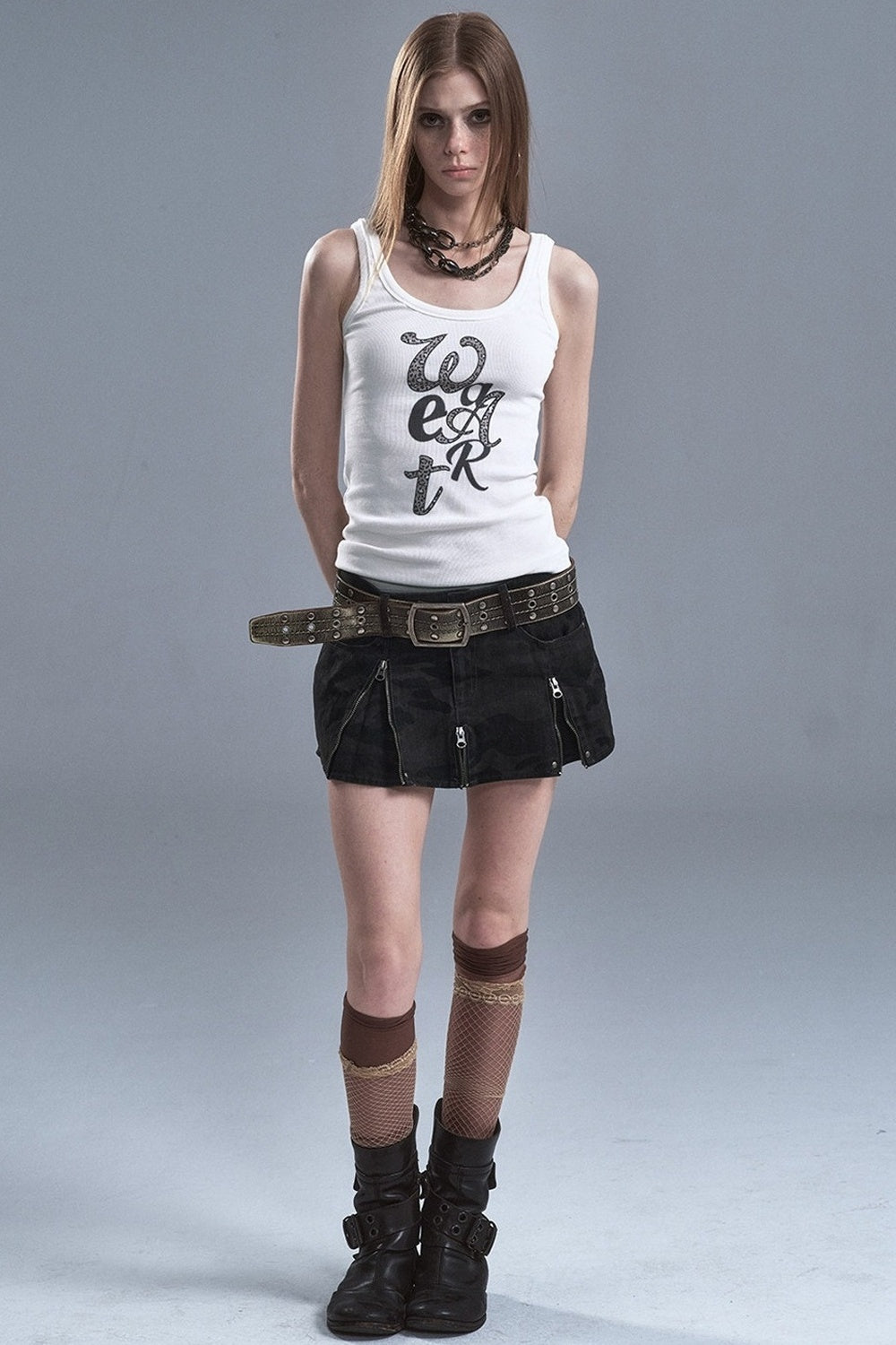 Leopardenmuster-Retro-Stretch-Tanktop
