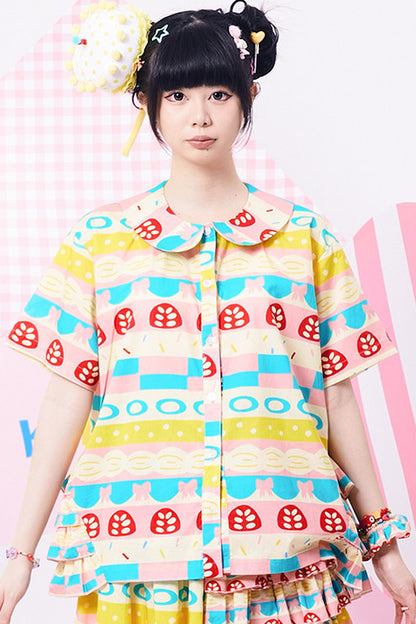 Original Printed Layered Blouse