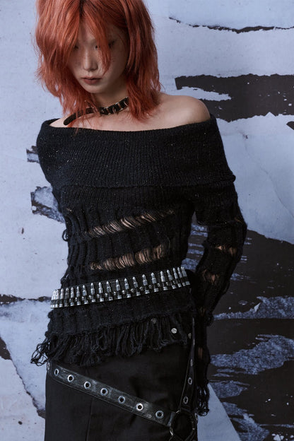 Punk Rock Studded Bullet Belt Dress