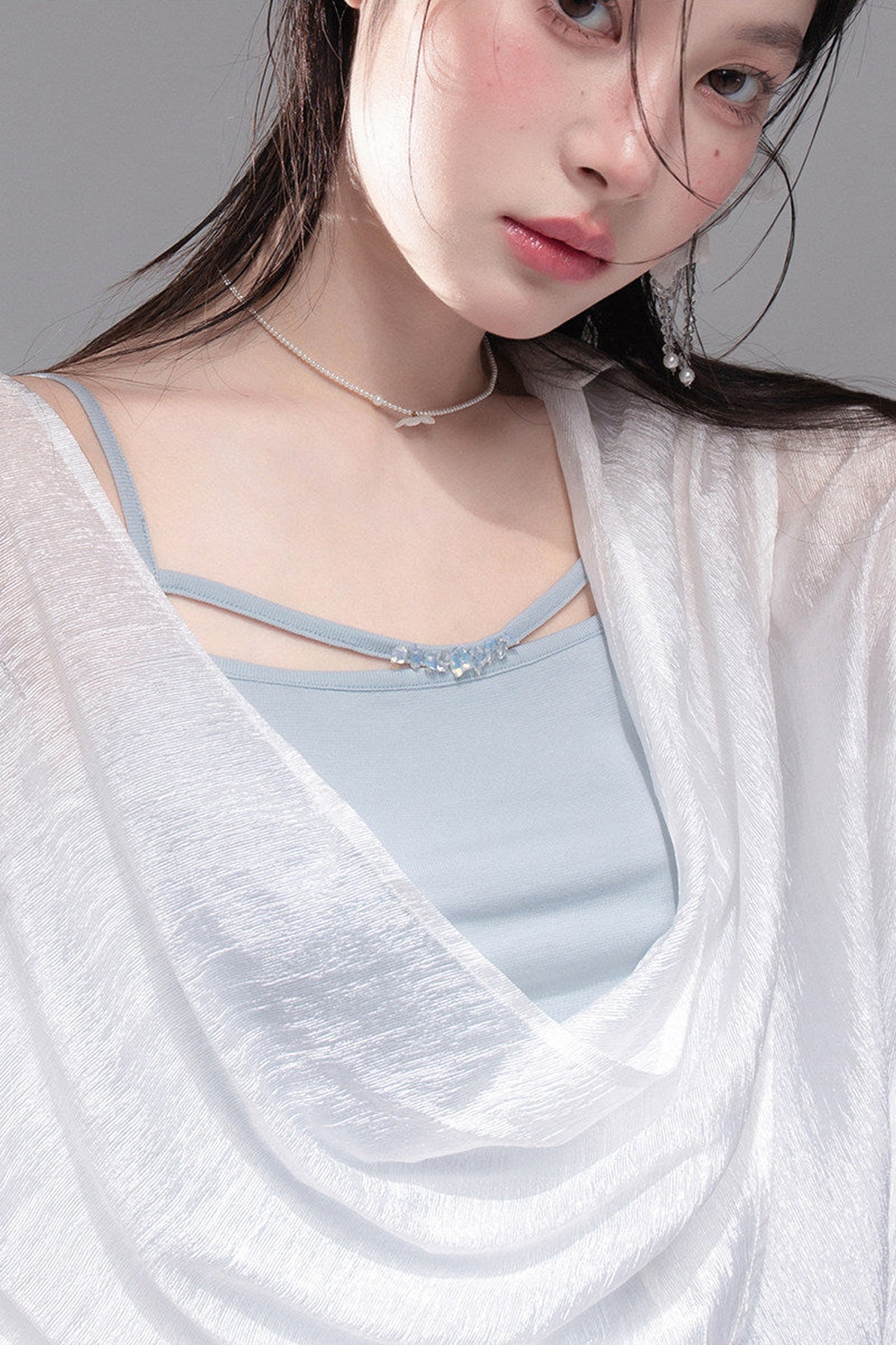 Flowing Irregular Knit Vest Set