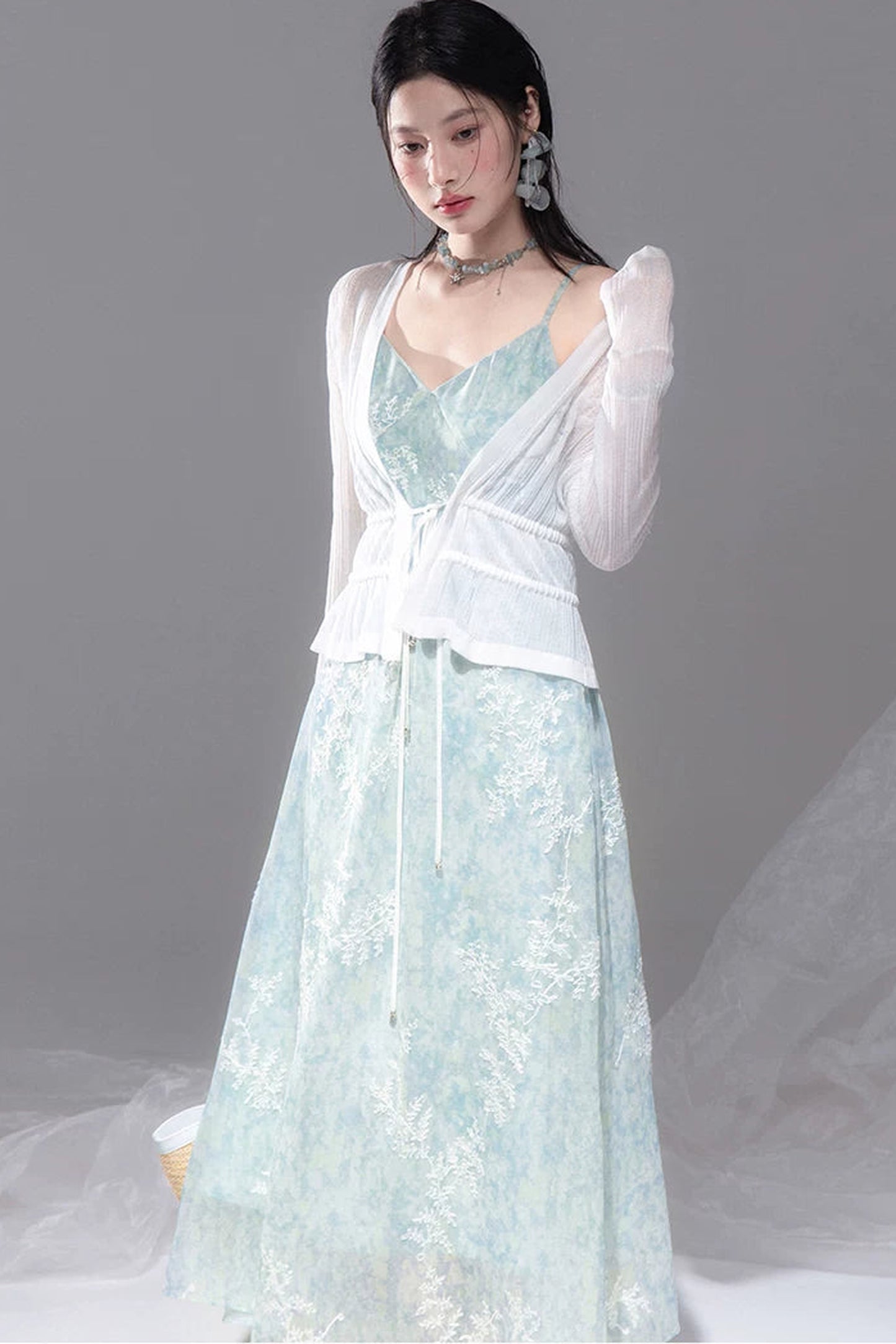 Slim Waist Jacquard Knit Cardigan