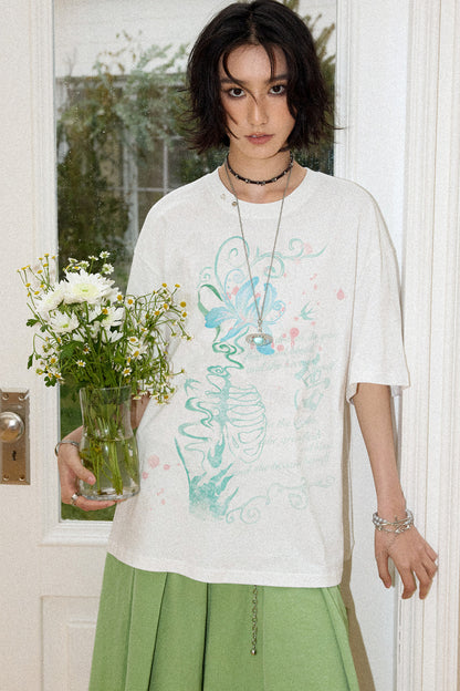 Pearl Ring Print Blouse