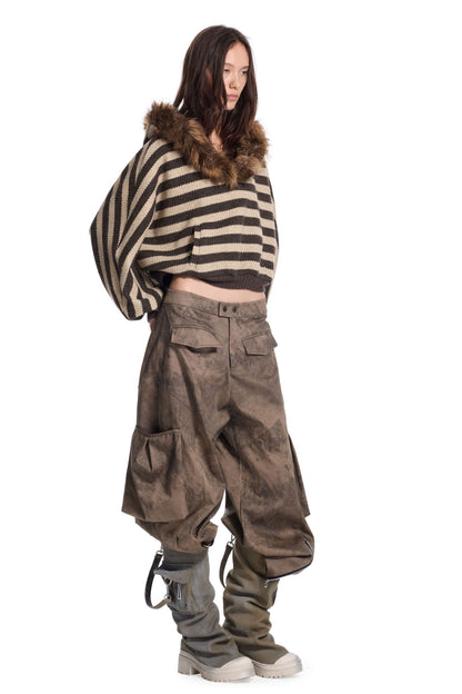 3D Panel Tie-Dye Pants