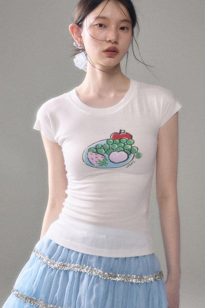 Fruit Platter Tencel Blend Short Sleeve T-Shirt