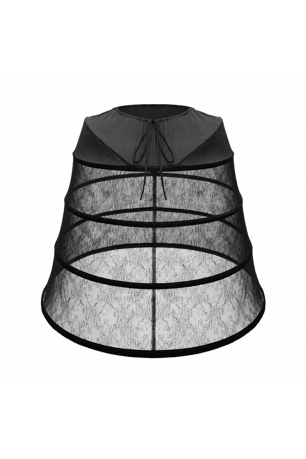 Gothic Dark Purple Bustle Skirt Set-Up