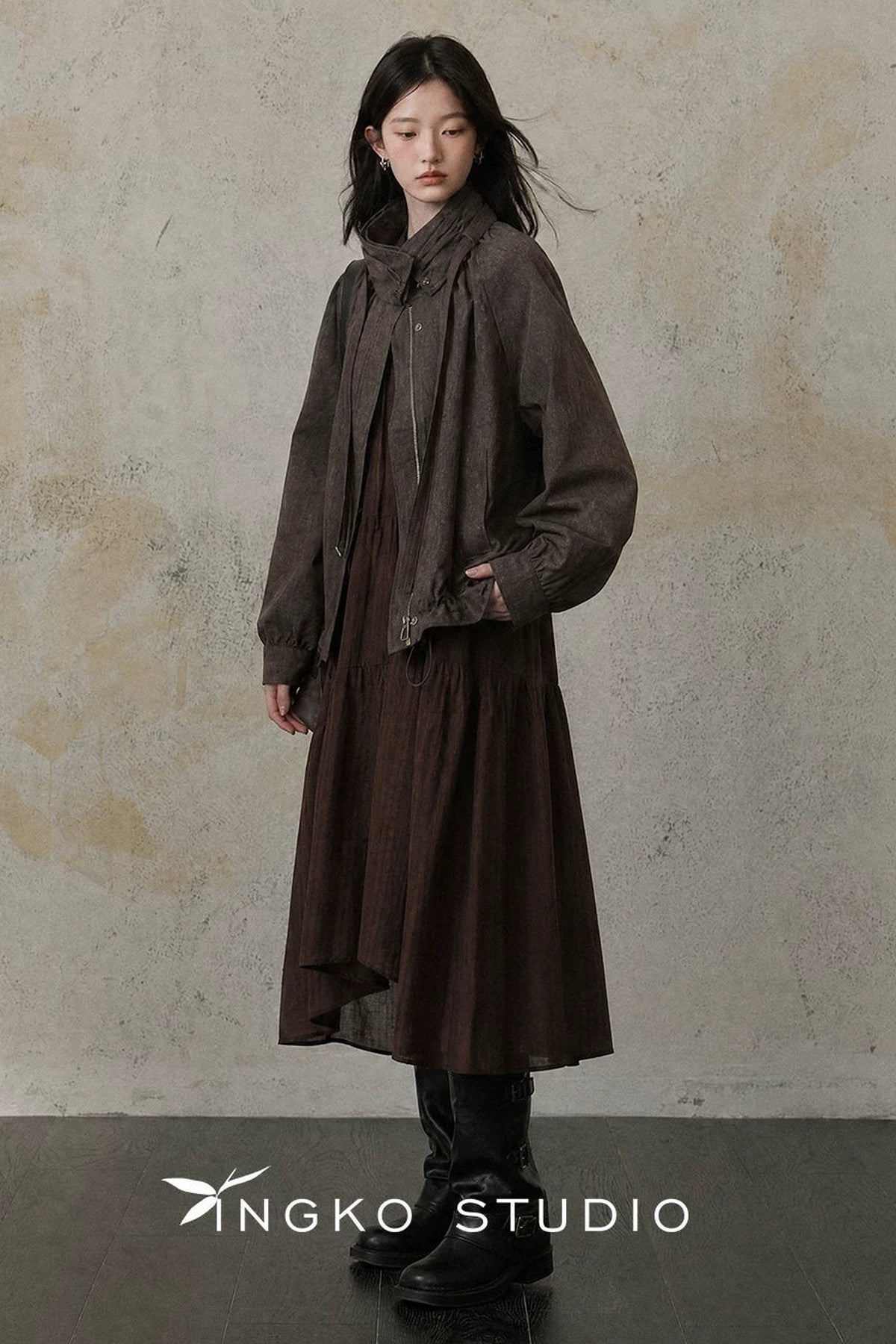 Relaxed Drawstring Jacket