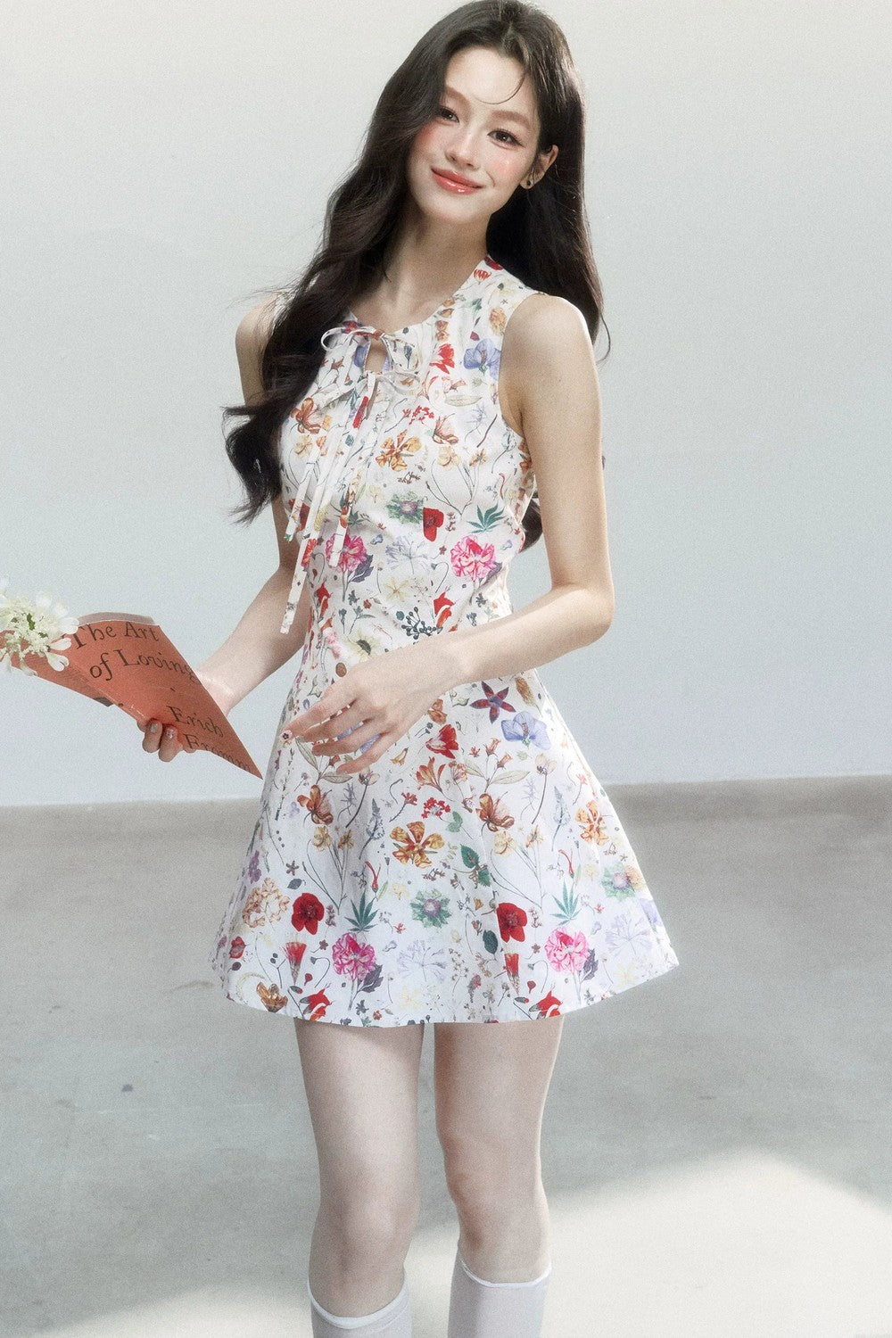 Pastoral Floral Cotton Dress
