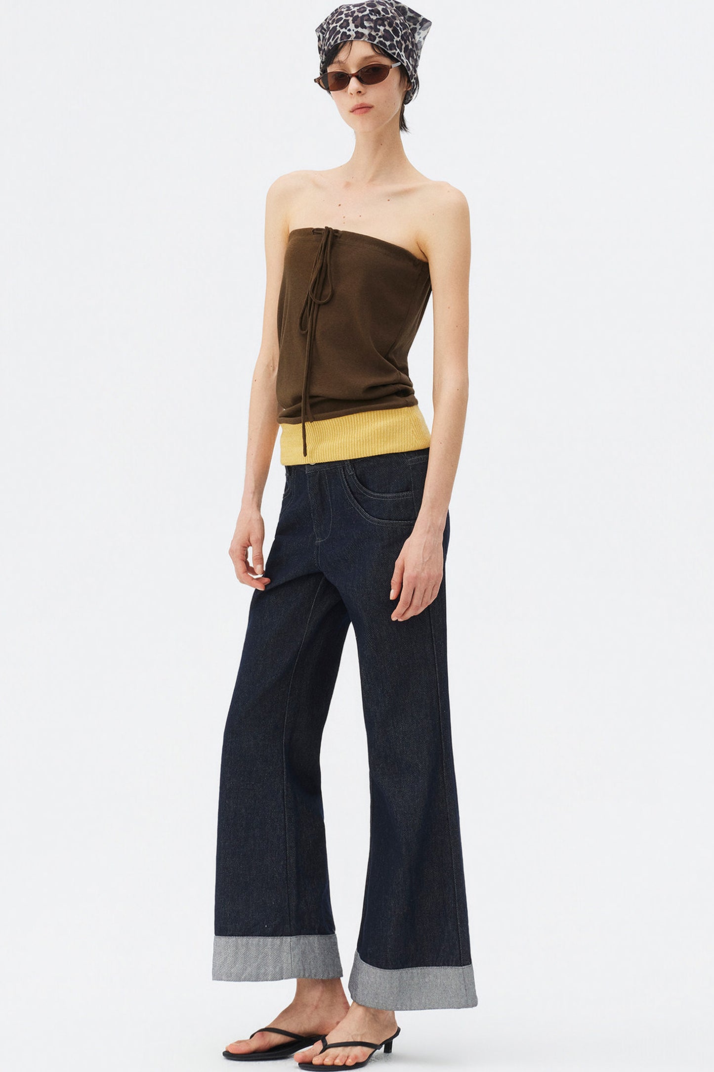 Lyocell Patchwork Tube Top