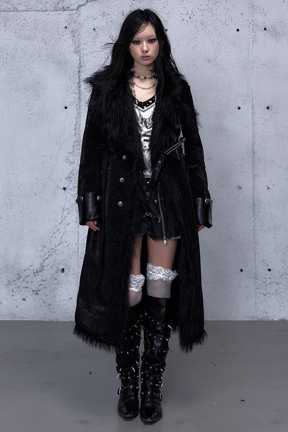 Reversible Cheetah Print Faux Fur Coat