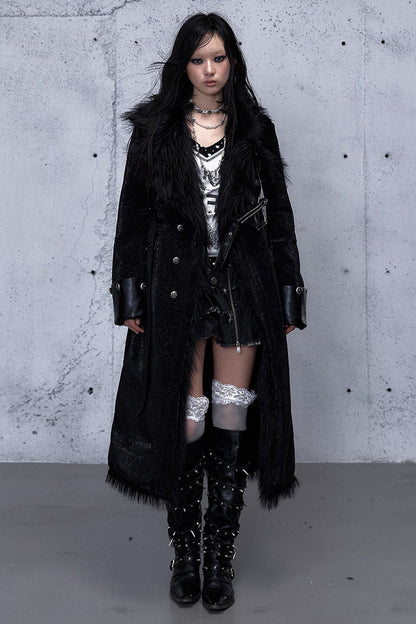 Reversible Cheetah Print Faux Fur Coat